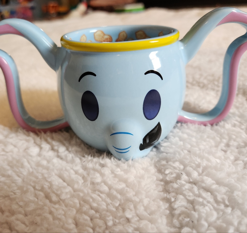 Disney Parks Dumbo The Flying Elephant Ears Handle Coffee Tea Mug Cup Emoji - Picture 2 of 4